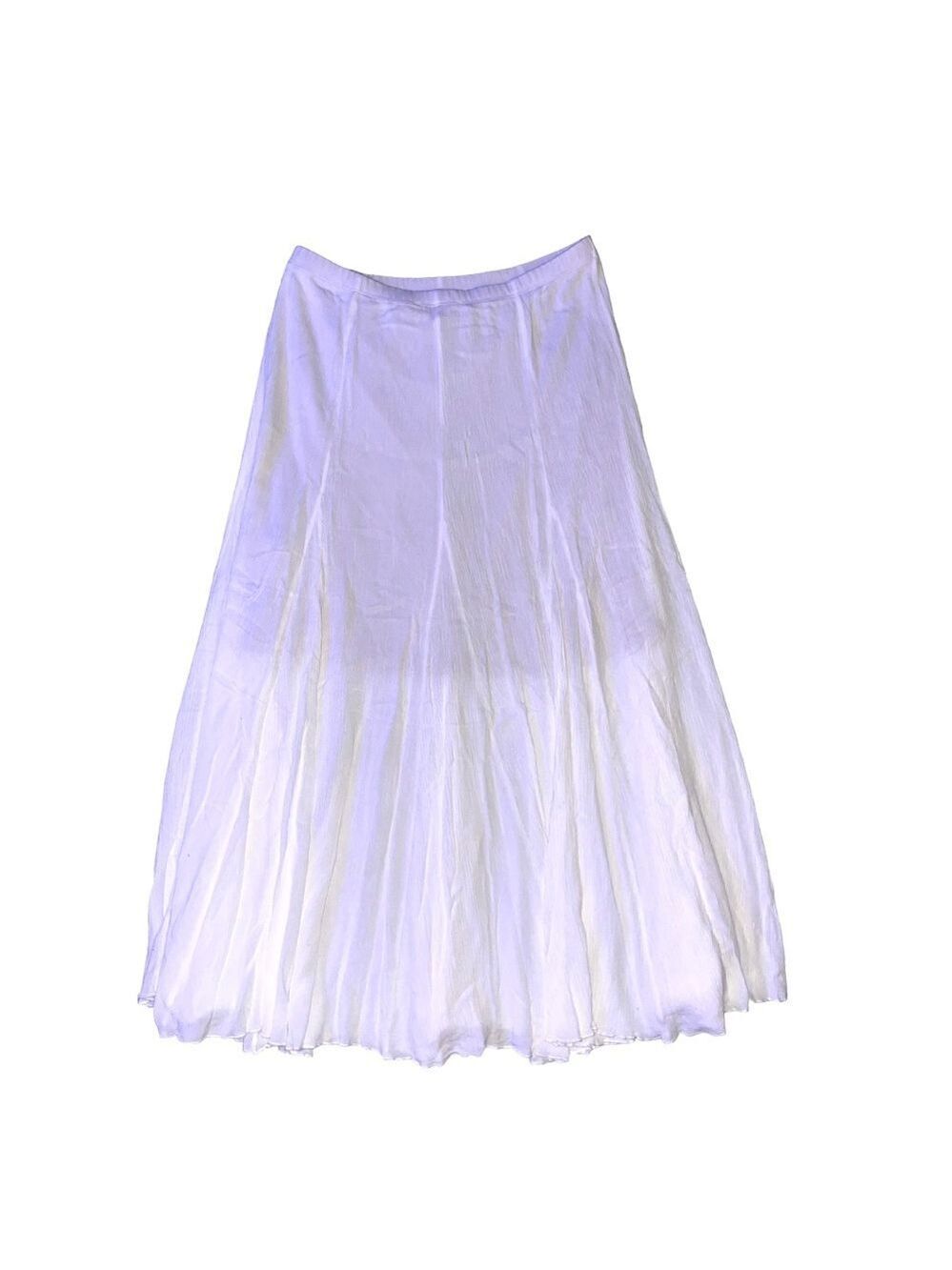Karen Kane White Maxi Skirt Women Medium Boho Festival